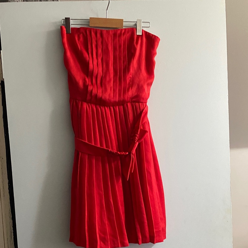 Sandro Strapless Scarlet Dress size 1